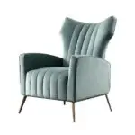Warren Opulent Velvet Upholstered Accent Chair - Luxurious Comfort for Modern Living Spaces - Image 2