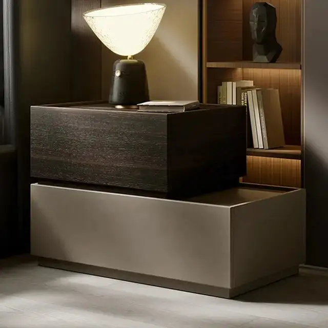Moonlight Multicolor Contemporary Bedside Table - Stylish & Functional - Image 2