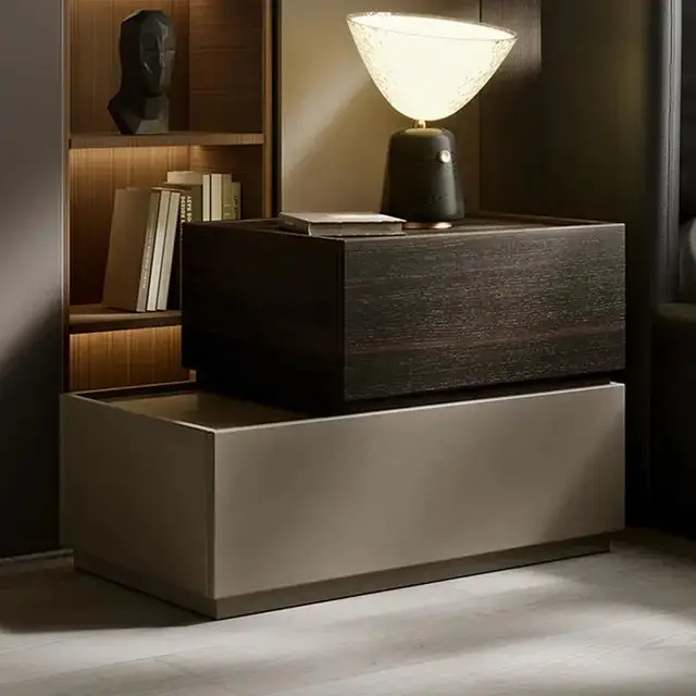 Moonlight Multicolor Contemporary Bedside Table - Stylish & Functional - Image 5