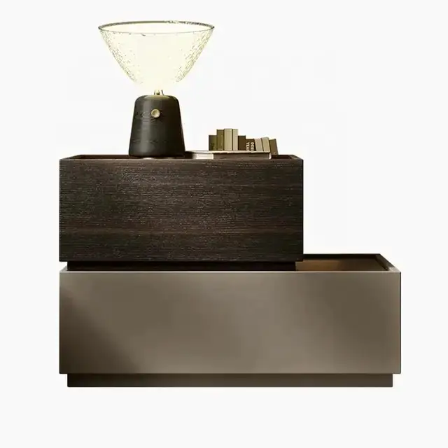 Moonlight Multicolor Contemporary Bedside Table - Stylish & Functional - Image 3
