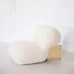 Noah Sheesham wood Velvet Contemporary Accent Chair - Image 2