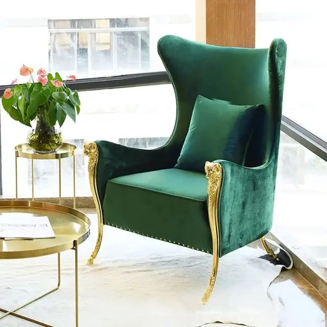 PlushVelvet Contemporary Accent Chair - Stylish & Comfortable - Image 6