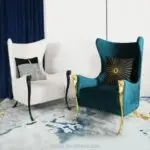 PlushVelvet Contemporary Accent Chair - Stylish & Comfortable - Image 5