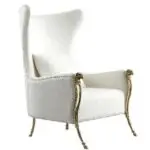 PlushVelvet Contemporary Accent Chair - Stylish & Comfortable - Image 3