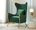 PlushVelvet Contemporary Accent Chair - Stylish & Comfortable - Image 4