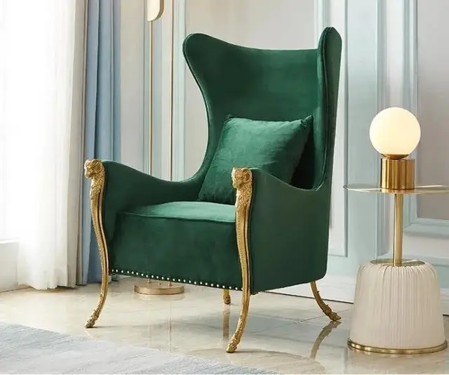 PlushVelvet Contemporary Accent Chair - Stylish & Comfortable - Image 4