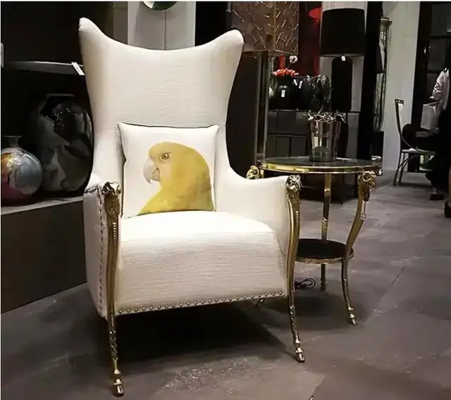 1000061668.jpg PlushVelvet Contemporary Accent Chair - Stylish & Comfortable - Image 1
