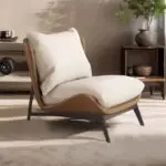 LuxeComfort Contemporary Leatherette Leisure Chair with Ottoman - Ultimate Relaxation - Image 4