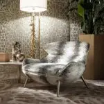 Tiange ChicVelvet Contemporary Accent Chair - Luxurious Comfort for Your Living Room