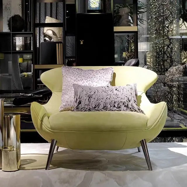 Tiange ChicVelvet Contemporary Accent Chair - Luxurious Comfort for Your Living Room - Image 4