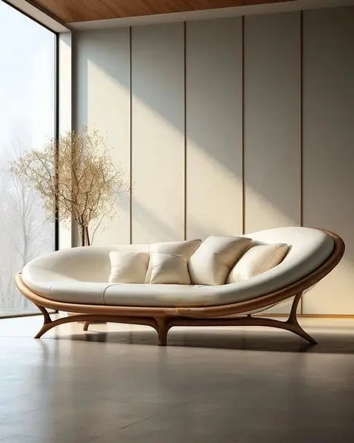 Kimi Japanese-Inspired Sheesham Wood Velvet Sofa - Elevate Your Living Space with Style and Comfort - Image 2