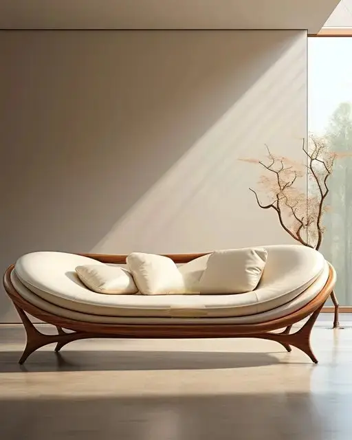 Kimi Japanese-Inspired Sheesham Wood Velvet Sofa - Elevate Your Living Space with Style and Comfort - Image 6