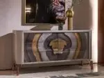 Alexander Stainless steel legs Bar Cabinet