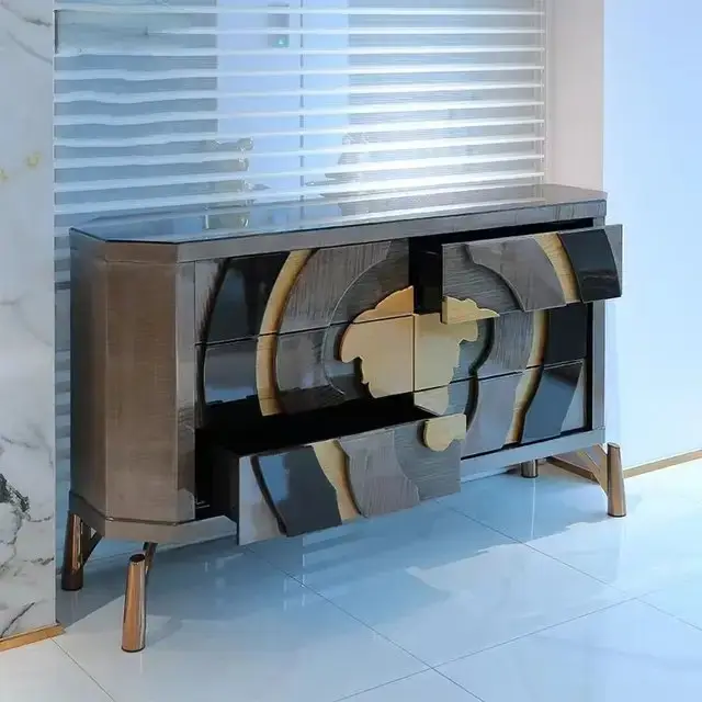 Alexander Stainless steel legs Bar Cabinet - Image 2
