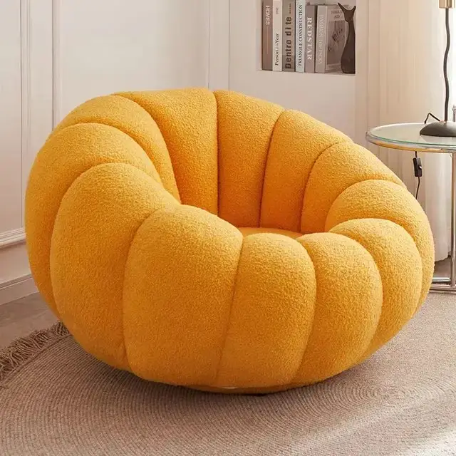 1000062402.jpg Pumpkin Chair | White leisure chair - Image 1