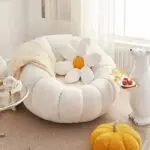Pumpkin Chair | White leisure chair - Image 2