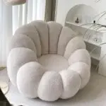 Pumpkin Chair | White leisure chair - Image 4