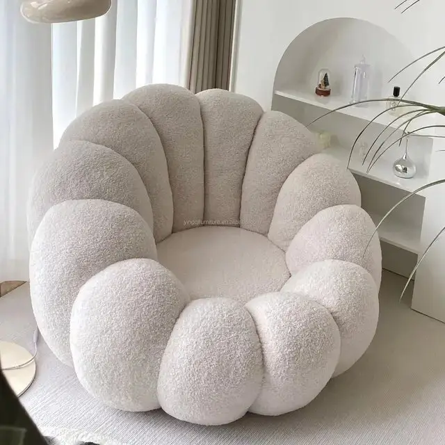Pumpkin Chair | White leisure chair - Image 4