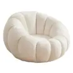 Pumpkin Chair | White leisure chair - Image 3