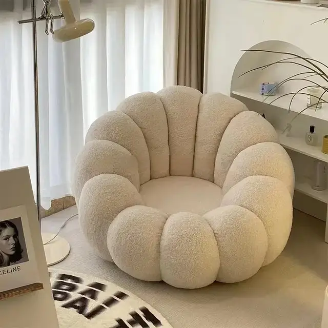 Pumpkin Chair | White leisure chair - Image 5