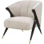 PlushVelvet Contemporary Sheesham Wood Leisure Chair - Ultimate Relaxation - Image 4