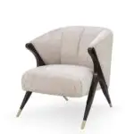 PlushVelvet Contemporary Sheesham Wood Leisure Chair - Ultimate Relaxation