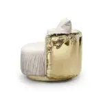 LuxeVelvet Contemporary Accent Chair - Inspired by Boca do Lobo Design - Image 4