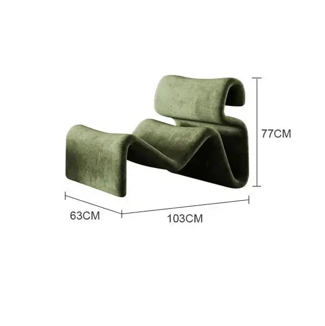LuxeScandi Contemporary Accent Chair - Scandinavian Recliner Tongue Chair | Stylish & Durable - Image 5
