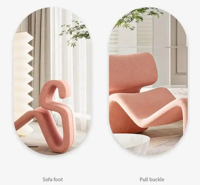 LuxeScandi Contemporary Accent Chair - Scandinavian Recliner Tongue Chair | Stylish & Durable - Image 4