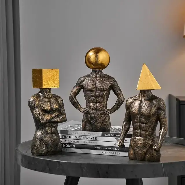 Clancy Figurine Contemporary Resin Art Decor - Image 4