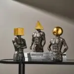 Clancy Figurine Contemporary Resin Art Decor - Image 5