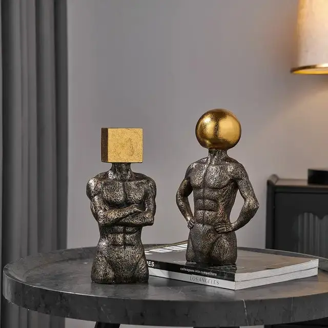 1000065297.jpg Clancy Figurine Contemporary Resin Art Decor - Image 1