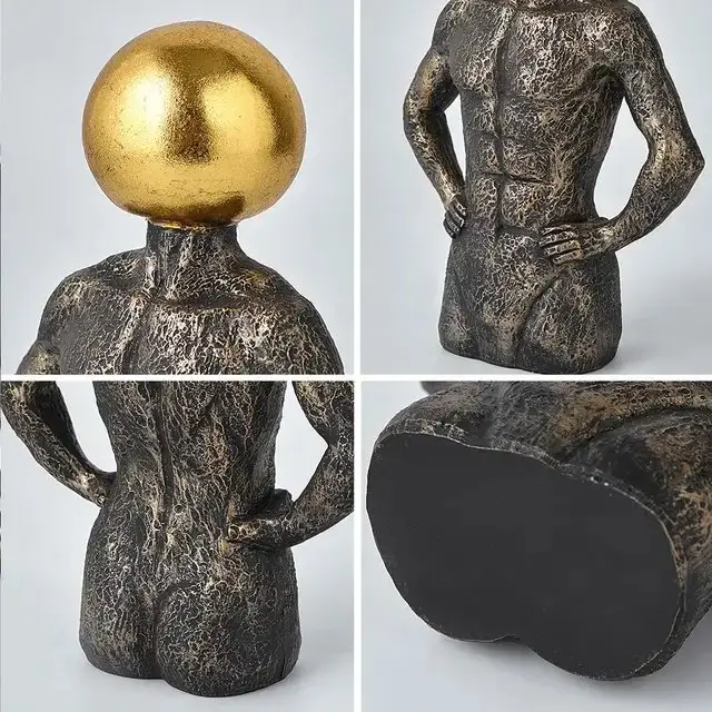Clancy Figurine Contemporary Resin Art Decor - Image 6