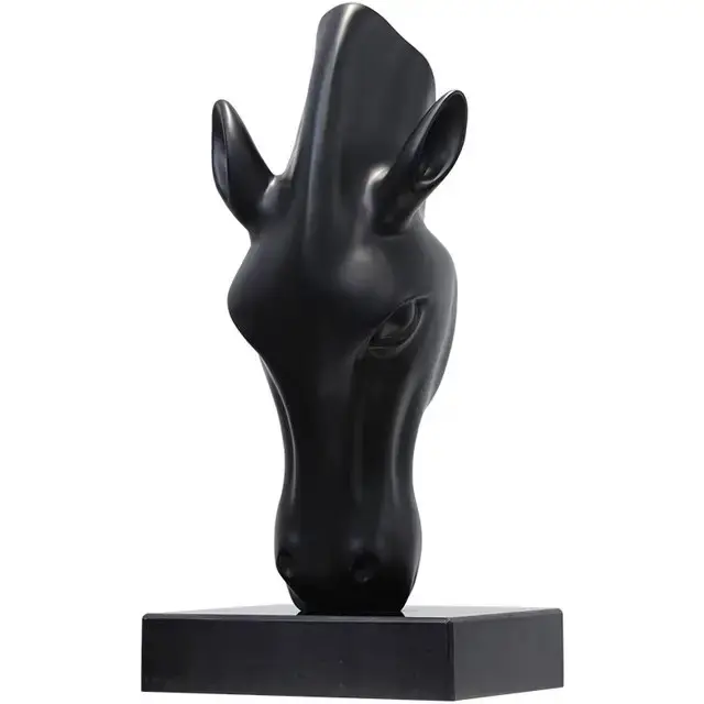 Sawannah Horse Figurine Contemporary Resin Art Decor - Image 5
