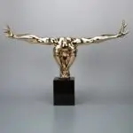 Grand Pheonix Figurine Contemporary Resin Art Decor - Image 4
