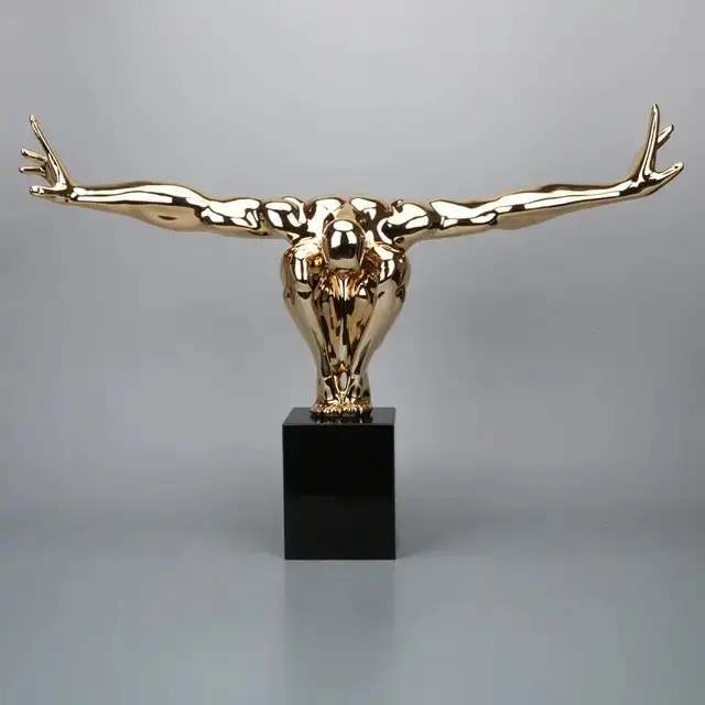 Grand Pheonix Figurine Contemporary Resin Art Decor - Image 4