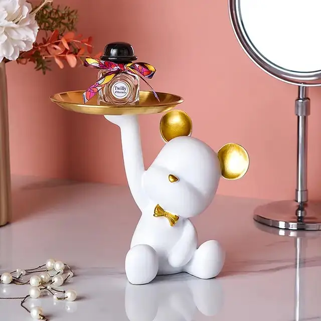 Bear Figurine Contemporary Resin Art Decor - Image 5