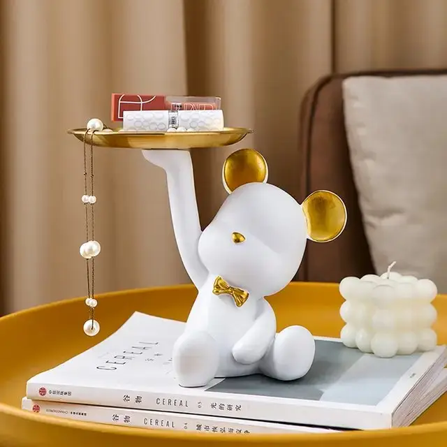 Bear Figurine Contemporary Resin Art Decor - Image 6