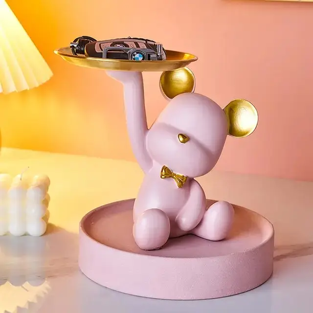 1000065404.jpg Bear Figurine Contemporary Resin Art Decor - Image 1