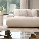 Ralph White Luxurious Velvet leather Sofa: Elegant 5-Seater Living Room Set - Image 2