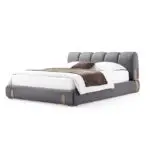 Eternia Contemporary Leatherette Upholstered Bed - Image 4