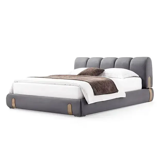 Eternia Contemporary Leatherette Upholstered Bed - Image 4