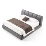 Eternia Contemporary Leatherette Upholstered Bed - Image 3