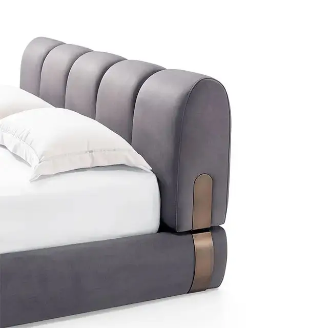 Eternia Contemporary Leatherette Upholstered Bed - Image 2