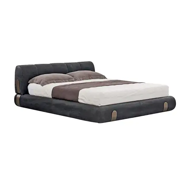 Eternia Contemporary Leatherette Upholstered Bed - Image 6