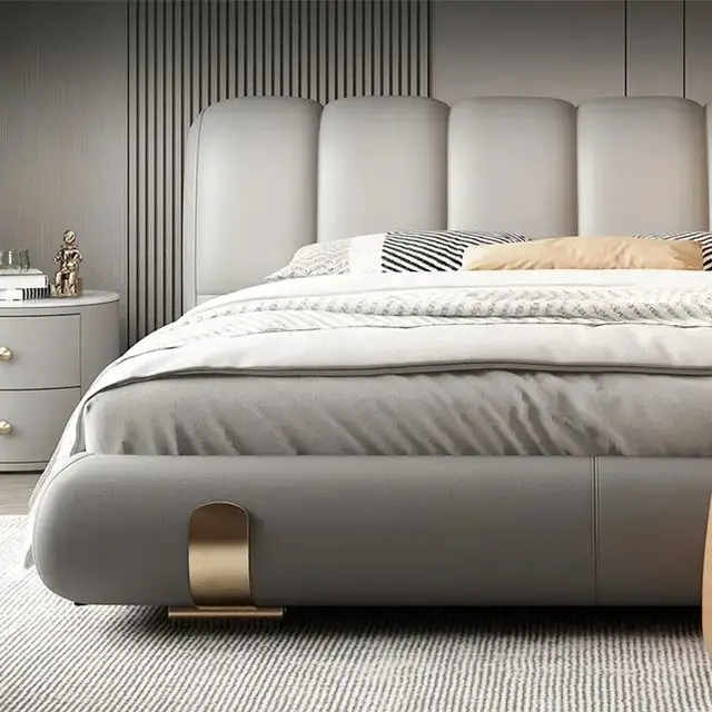 Eternia Contemporary Leatherette Upholstered Bed - Image 7