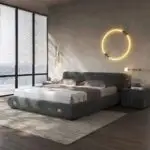 Eternia Contemporary Leatherette Upholstered Bed