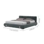 Eternia Contemporary Leatherette Upholstered Bed - Image 5