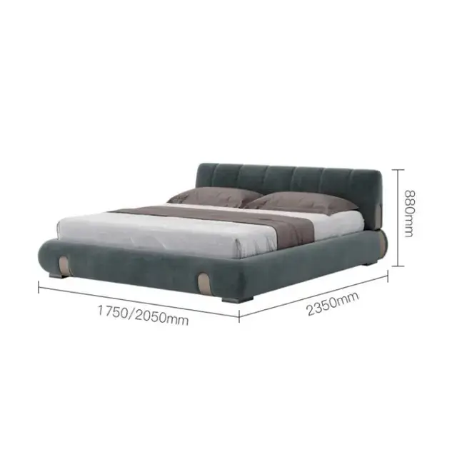 Eternia Contemporary Leatherette Upholstered Bed - Image 5