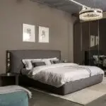 Roseate Contemporary Leatherette Upholstered Bed - Image 2